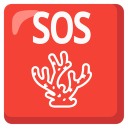 SOS button and coral