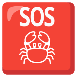 SOS button and crab