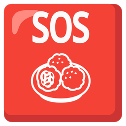 SOS button and falafel
