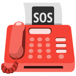 SOS button and fax machine