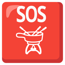 SOS button and fondue