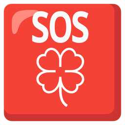 SOS button and four leaf clover