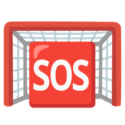 SOS button and goal net