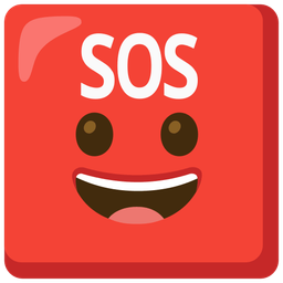 SOS button and Grinning face