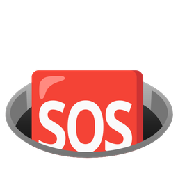 SOS button and hole