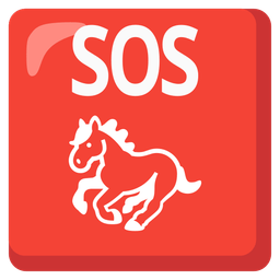 SOS button and horse