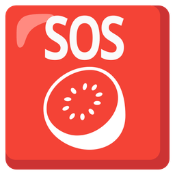 SOS button and kiwi fruit