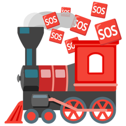 SOS button and locomotive