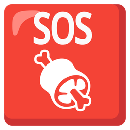 SOS button and meat on bone