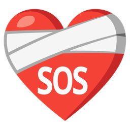 SOS button and mending heart