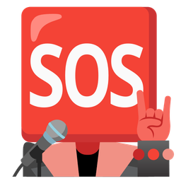 SOS button and microphone