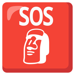 SOS button and moai