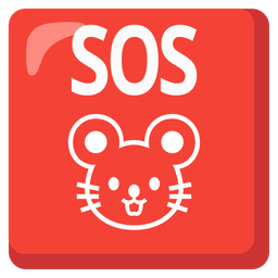 SOS button and mouse face