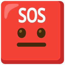 SOS button and neutral face