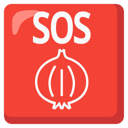 SOS button and onion