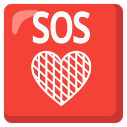 SOS button and orange heart