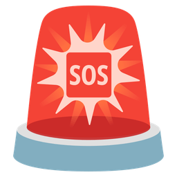 SOS button and police car light