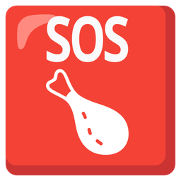 SOS button and poultry leg