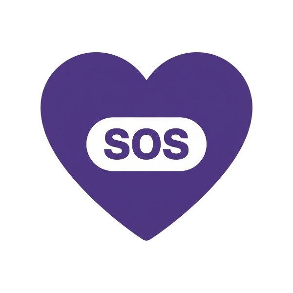 SOS button and Purple heart