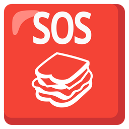 SOS button and sandwich