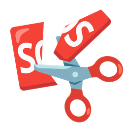 SOS button and scissors