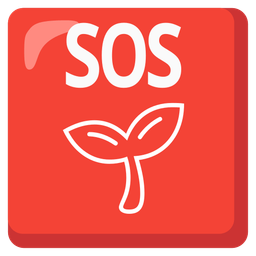 SOS button and seedling