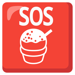 SOS button and shaved ice