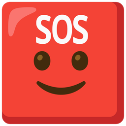 SOS button and Slightly smiling face