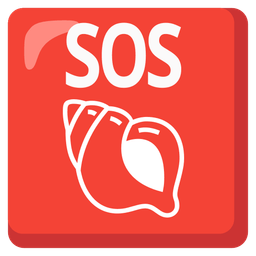 SOS button and spiral shell