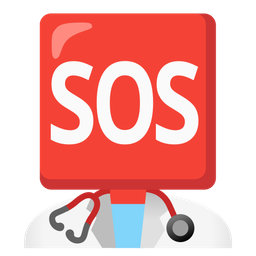 SOS button and stethoscope
