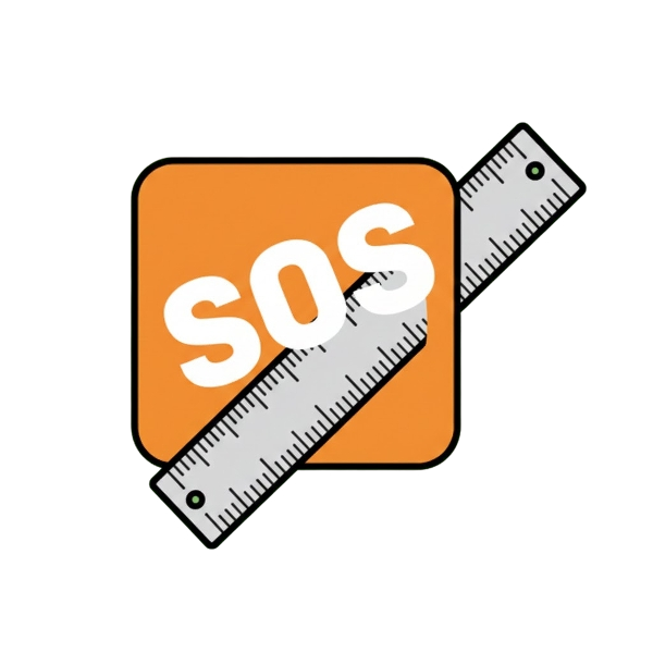 SOS button and Straight ruler