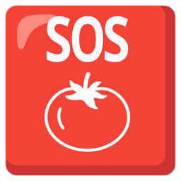 SOS button and tomato