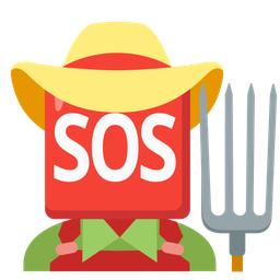 SOS button and tractor