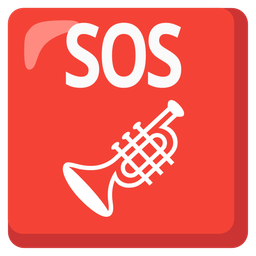 SOS button and trumpet