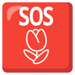 SOS button and tulip