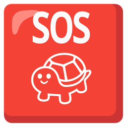 SOS button and turtle