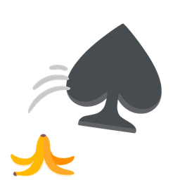 spade suit and banana