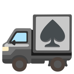 spade suit and delivery truck