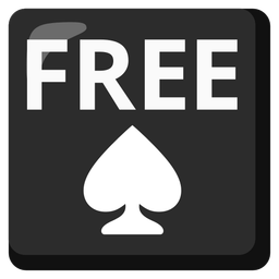 spade suit and FREE button