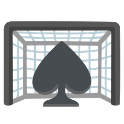 spade suit and goal net