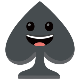 Spade suit and Grinning face