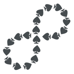 spade suit and infinity