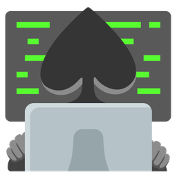 spade suit and laptop