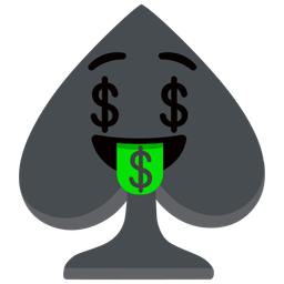 Spade suit and Money-mouth face