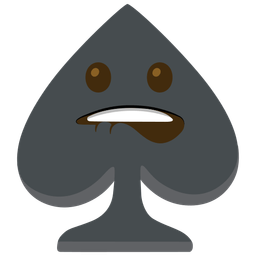 spade suit and mouth