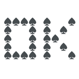 spade suit and OK button