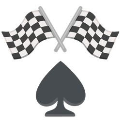 spade suit and racing car