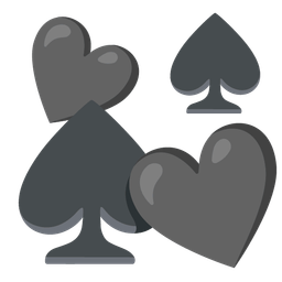 spade suit and revolving hearts