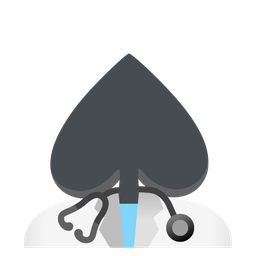 spade suit and stethoscope