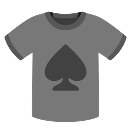 spade suit and t-shirt